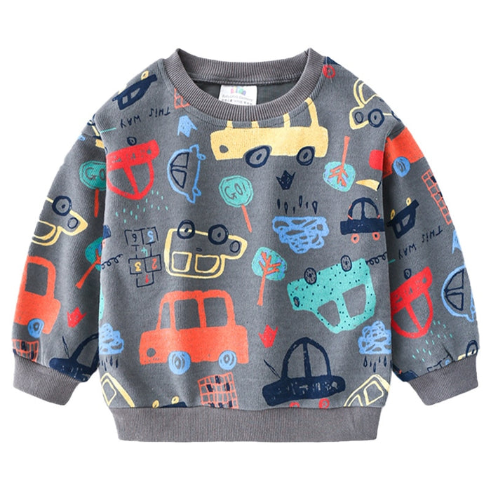 Baby Car Print Pullover