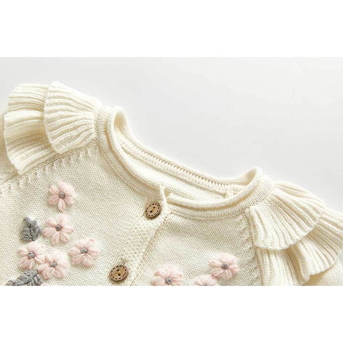 Knitted Flower Coat