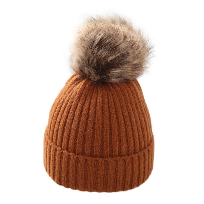 Pompom Winter Baby Beanie Hat