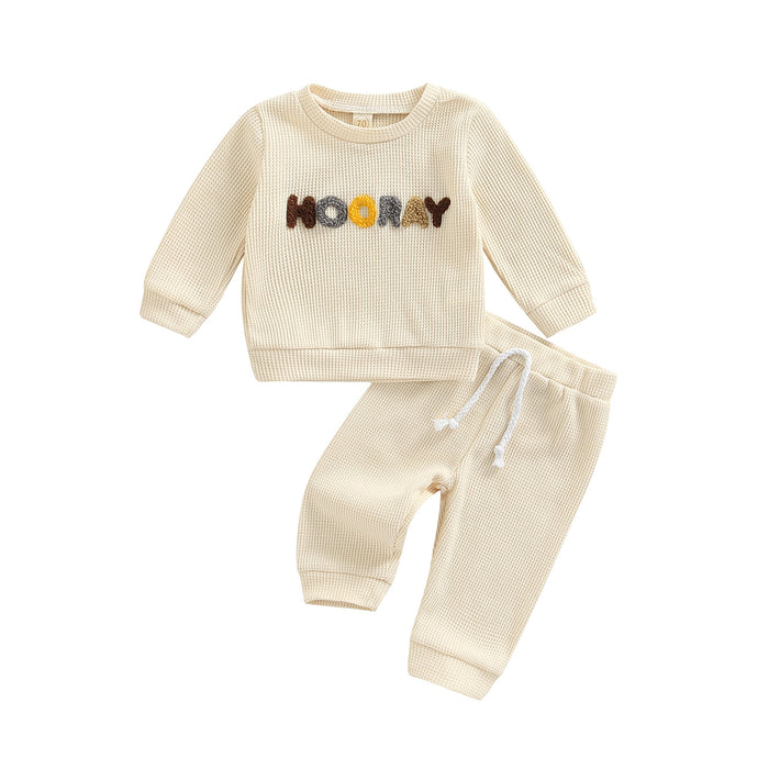 Fashionable Baby's Letter Print Set