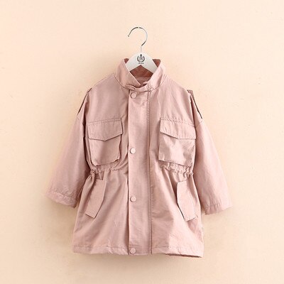 Stylish Hooded Trench Coat For Baby Girls