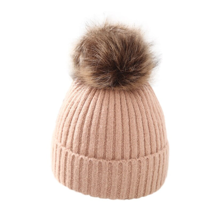 Pompom Winter Baby Beanie Hat