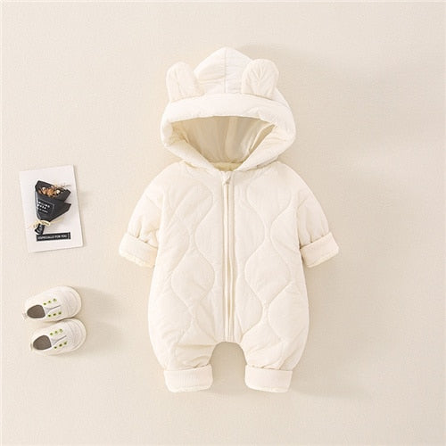 Frosty Adventure Onesie: Hooded Jumpsuit for Snowy Explorers
