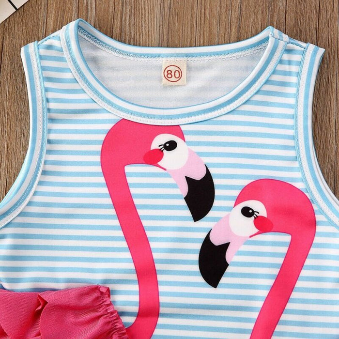 Flamingo Baby Girl's Swimsuit
