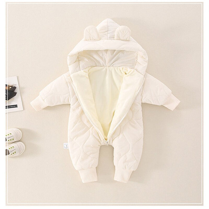 Frosty Adventure Onesie: Hooded Jumpsuit for Snowy Explorers