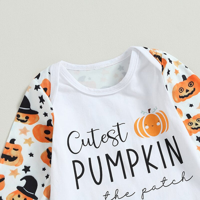 Cute Pumpkin Halloween Jumpsuit