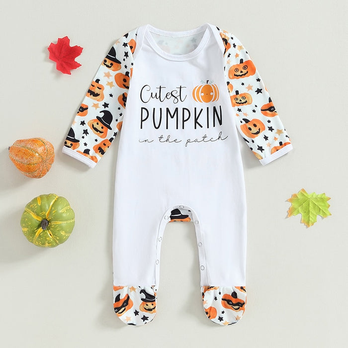 Cute Pumpkin Halloween Jumpsuit