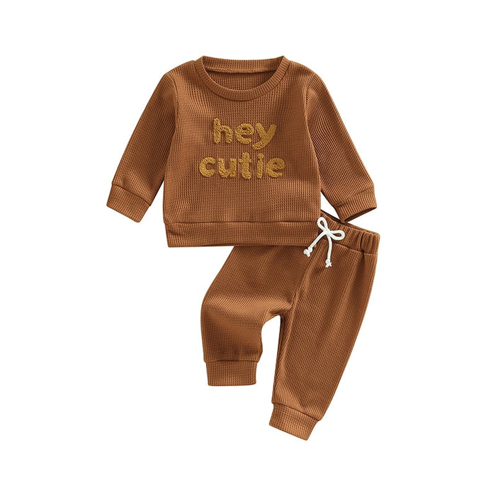 Fashionable Baby's Letter Print Set