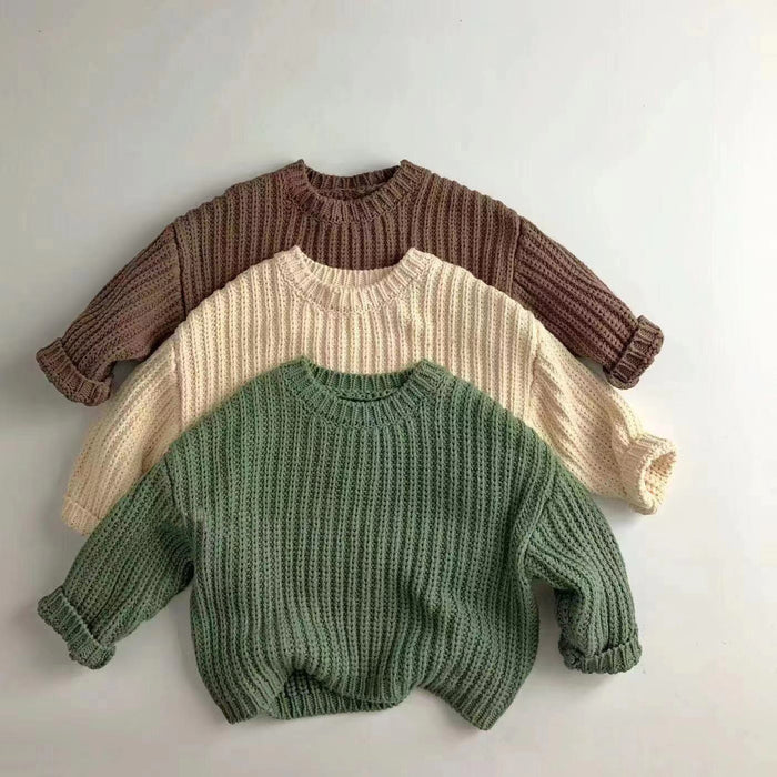 Autumn Kids Sweaters Brief Style Boys Pullover Base Knitwear