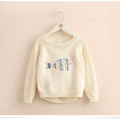 Fish Pattern Sweater for Baby Girls