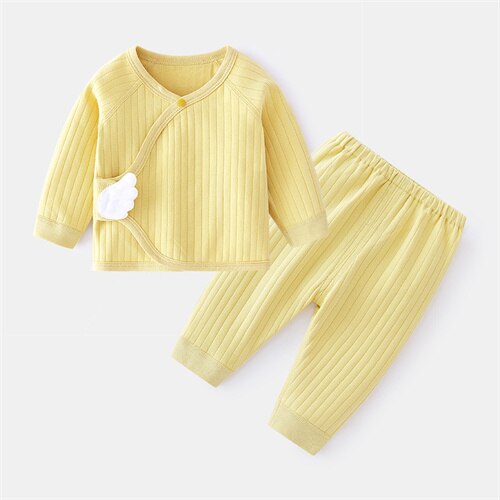 Serenely Solid Snuggles: Luxe Cotton Baby Ensemble