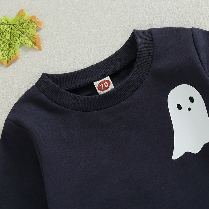Halloween Ghost print Top with Trouser Kids