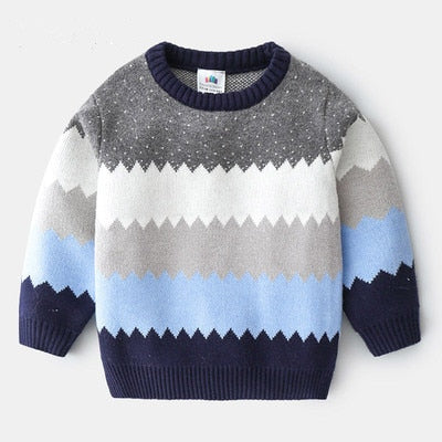 Winter Wonderland Mix Color Patchwork Sweater