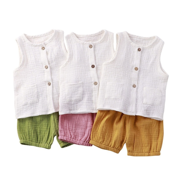 Colorful Casual Baby Girl Set