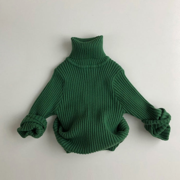 Snuggly Autumn Turtleneck Cotton Sweater