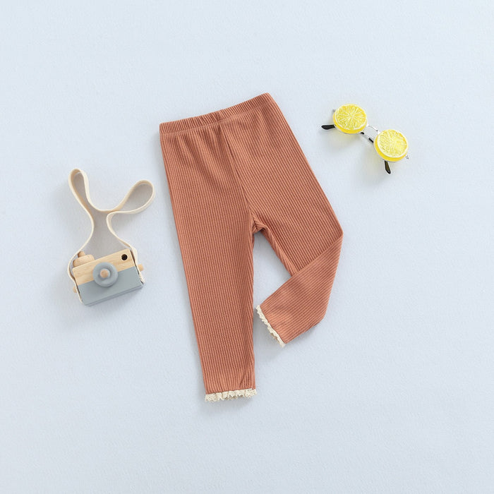 Solid Color Baby Trousers