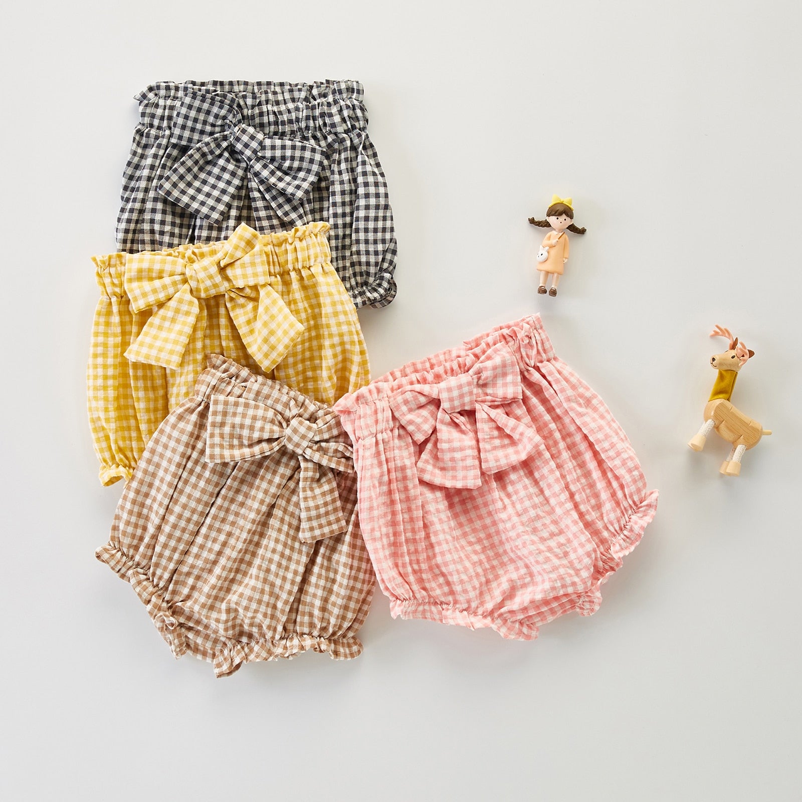Bow Knot Plaid Bloomers