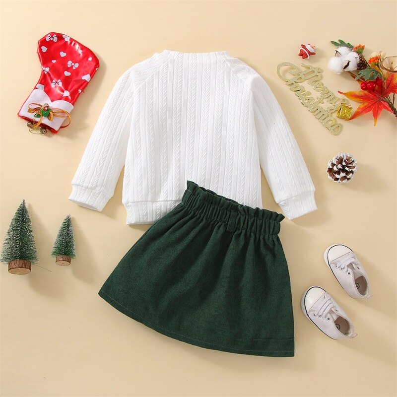 Two Piece Classic Toddler Skirt and Top