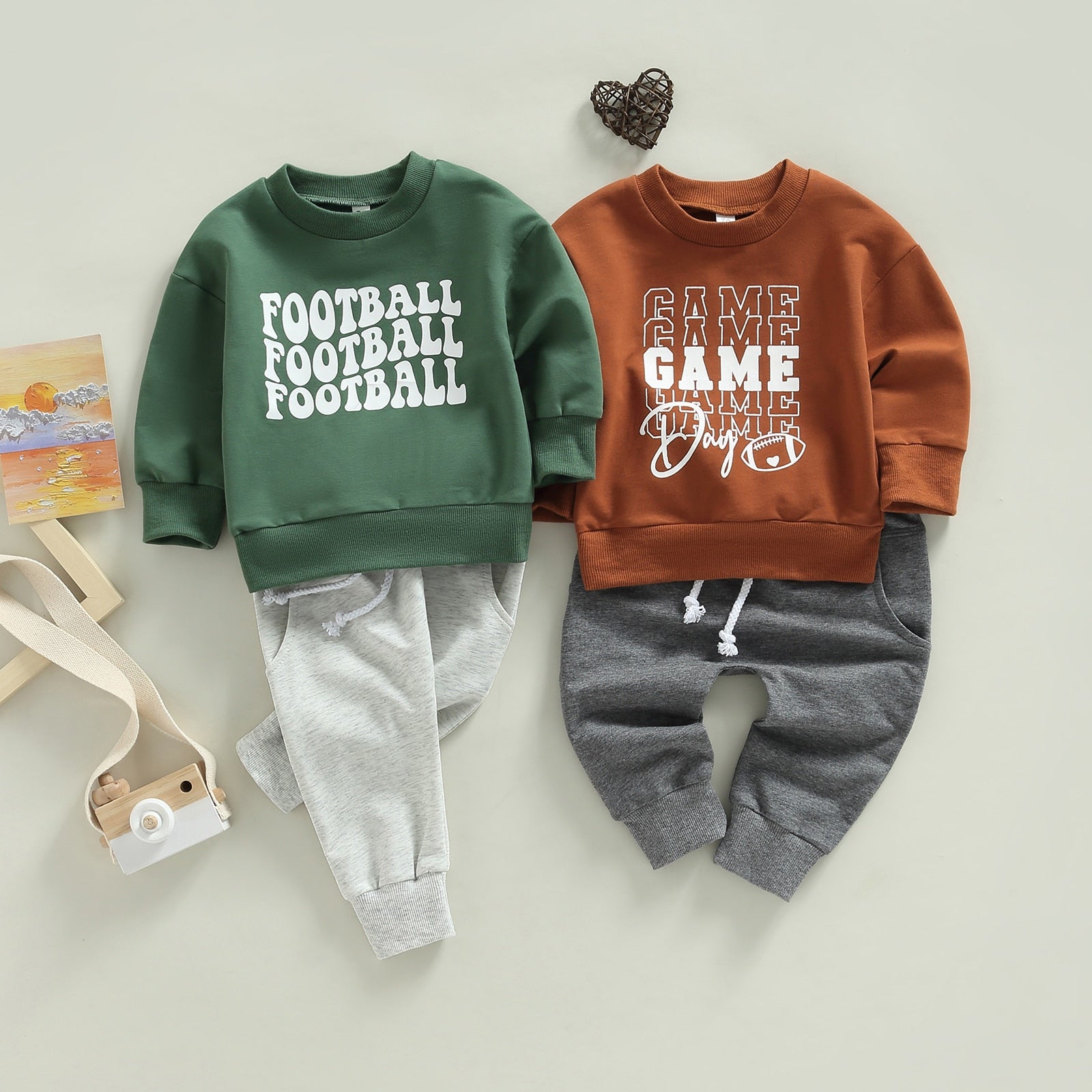 Football Matching Baby Outfit Set