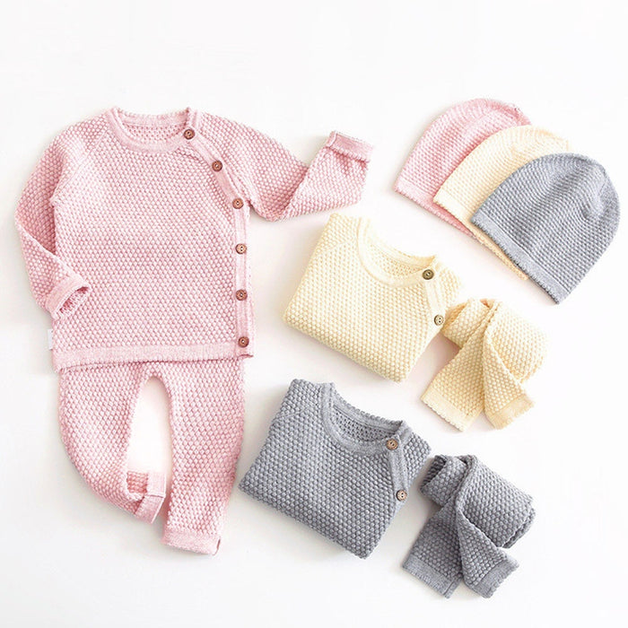 Cotton Cloudlet Baby Sweater Set